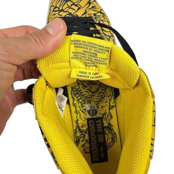 Nike Blazer SB Premium Neckface 603639 710 Tour Yellow/White-Black Size 9.5 - Picture 6 of 9